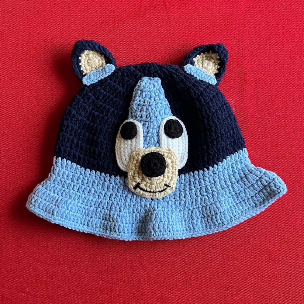 Bluey Toddler Crochet Bucket Hat
